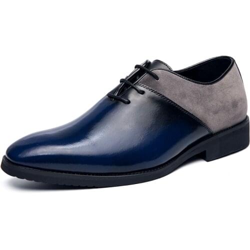 Brand Men Shoes Top Quality Oxfords British Style Men Leather Dress Shoes Pointed Style Business Formal Shoes Men Flats