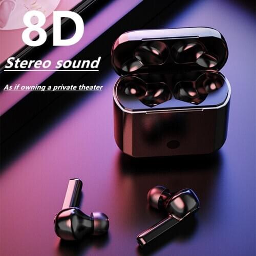 Nennbo A12s TWS Bluetooth Earphone stereo surround Wireless Headset Fingerprint Touch Noise Cancelling Gaming Headset Macaron