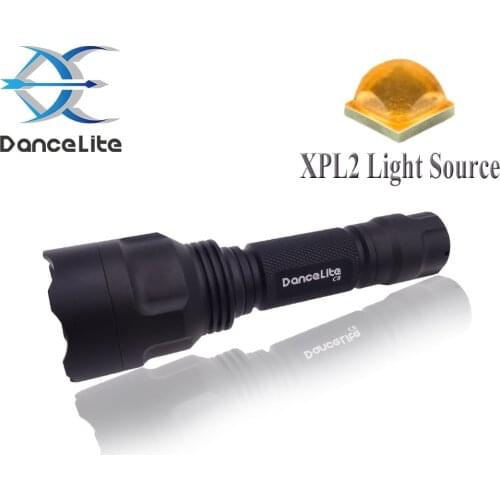 NEW ARRIVAL ~ DanceLite C8 XP-L2 XPL2 6500K LED Flashlight Torch Lantern For Hunting Camping Cycling