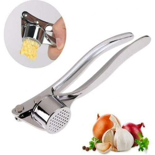 Zinc Alloyl Garlic Press Crusher Kitchen Cooking Vegetables Ginger Squeezer Masher Handheld Ginger Mincer Tools Garlic Masher