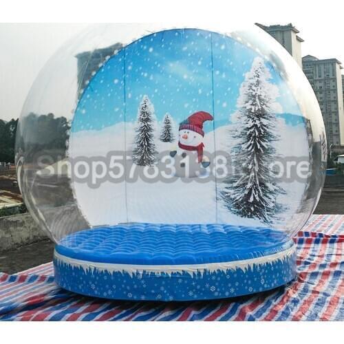 Christmas Snow Globe On Sale Cheap Price Inflatable Photo Booth 2m/3m/4m Snow Globe For People Go Inside Customized Background