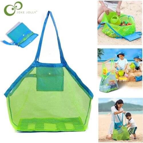 Mesh Beach Bag Extra Large Beach Bags And Totes Tote Backpack Toys Beach Toys Bag Children Toys Market Grocery Picnic Tote YJN