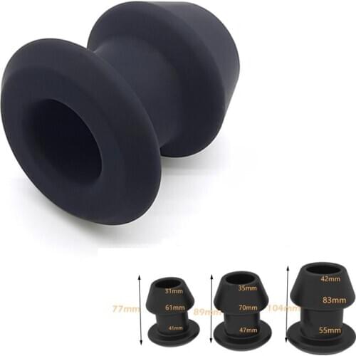 Silicone Hollow Anal Plug Dilatador Anal Expander Speculum Butt Plug Prostate Massager Anal Sex Toys For Men Woman Gay