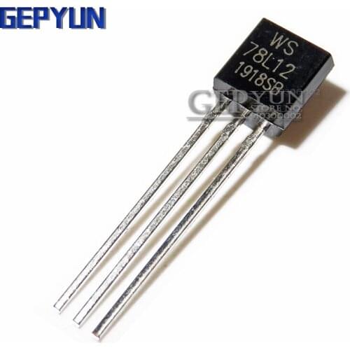 50PCS 78L12 three-terminal voltage regulator circuit output 12V 100MA TO-92 Gepyun