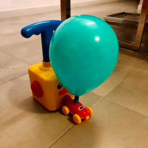 Balloon launcher car toy set Puzzle Fun Education Inertia Air Power Balloon Car Science Experiment Toy for Children Gift