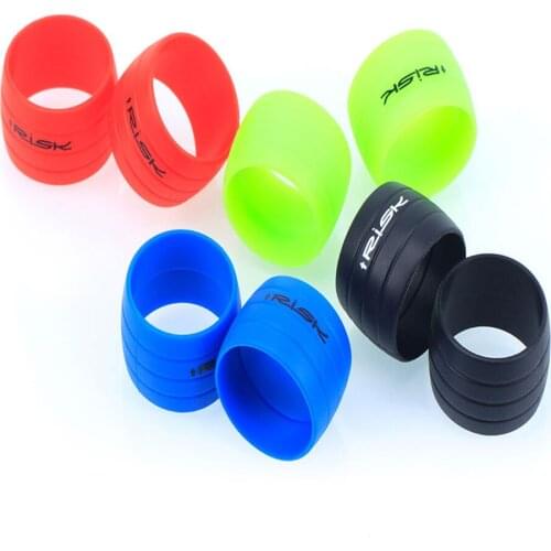 1 pair Silicone Plug Road Bike Handlebar Tape plugs Anti-Skip Rubber Bicycle Handlebar end Bar Tape Fixed Ring Waterproof Wear