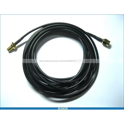 1 Pcs 3M Antenna RP SMA Coaxial Cable for WiFi Router Black 300cm
