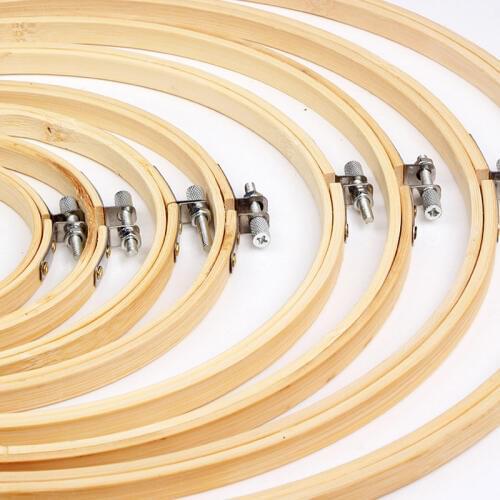 1 Pcs Embroidery Shed Wood Rings Hand Show Embroidery Cross Stitch Tambour Frame Embroidery Hoops 13cm 18cm 23cm 30cm Sewing