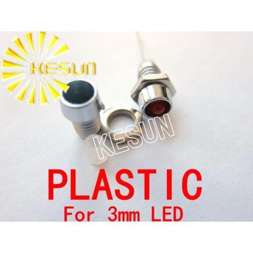 1000PCS x 3mm Plastic LED Holder Socket for 3mm LED Diodes