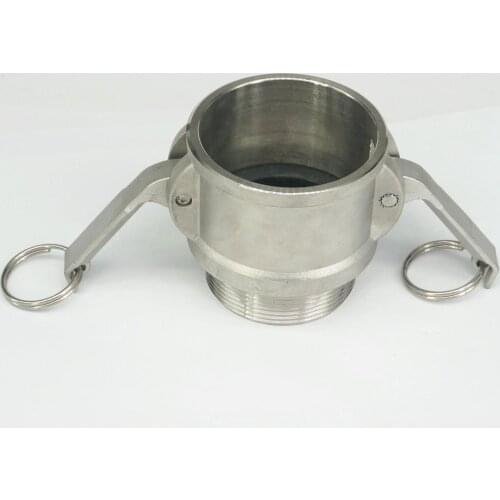 2" BSP male Thread 304 Stainless Steel Type B Socket Camlock Fitting Cam and Groove Coupler