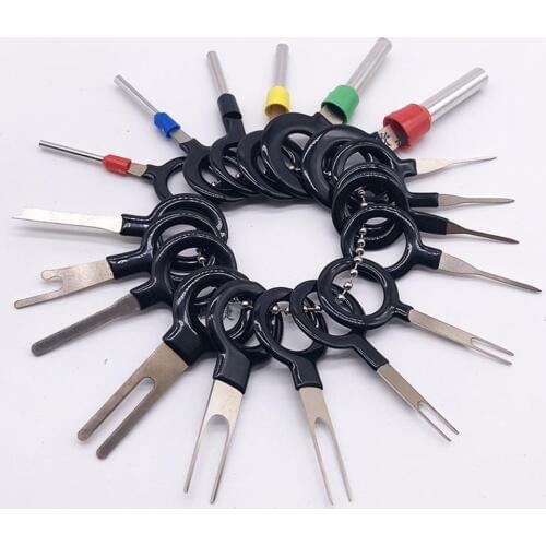 21/26/29Pcs Car Wire Terminal Removal Tool Car Electrical Wiring Crimp Connector Pin Extractor Kit Automotive Plug Picking Tool