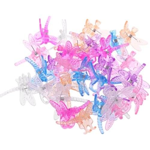 30Pcs Dragonfly Orchid Clips Orchid Grower Support Cute Garden Plant Flower Vine Support Clips P31E