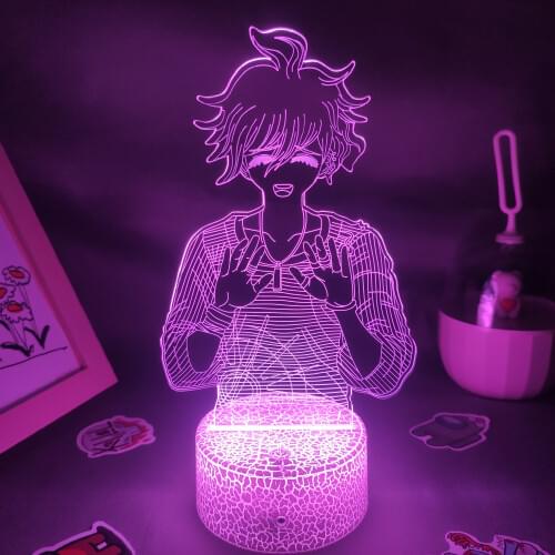 Danganronpa Anime Figure V3 Rantaro Amami 3D Led Night Lights Neon Gifts For Friends RGB Game Lava Lamp Bedroom Table Decoration