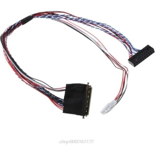 40Pin Single 6 Bit LVDS Cable Line Cord for7/8/10.1/11.6/12.5/13.3/14/15.6" LCD/LED Panel Display Screen A19 21 Dropship