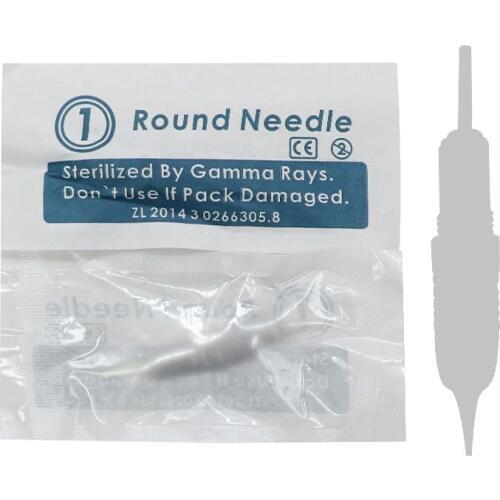 50 pc 1RL Prong Ultrafine Super Sharp Permanent Makeup Needles Disposable Sterilized For Cosmetic Tattoo Lip Eyebrow 1 RL