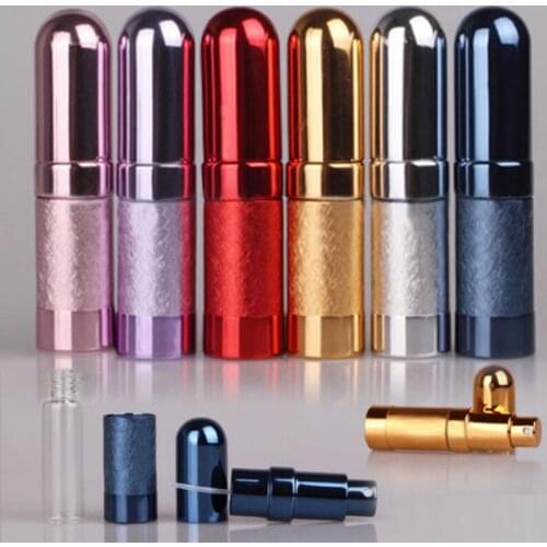 6ml Metal Travel Mini Portable Refillable Perfume Atomizer Empty Bottle Spray Case Cosmetic