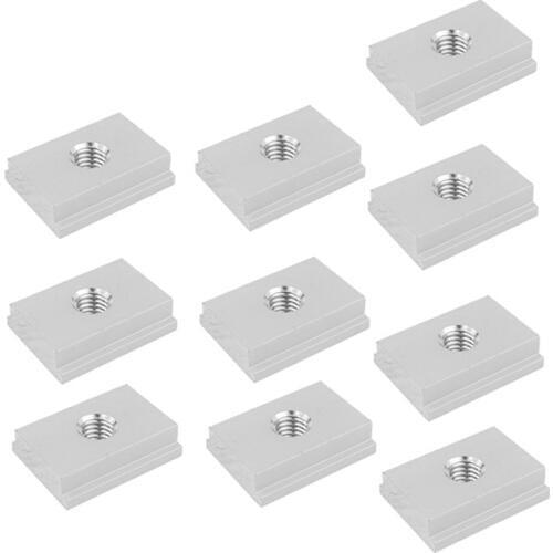 Promotion! M6 T-Track Slider Sliding Nut Aluminum Alloy T Slot Nut For Woodworking Tool Jigs Screw Slot Fastener 10Pcs