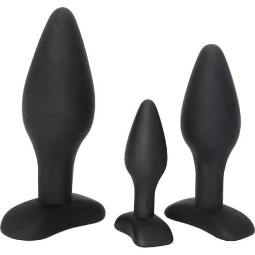 IKOKY Anal Trainer 3Pcs/Set Adult Products S/M/L Anal Plug Prostate Massager Butt Plug Erotic Toys Sex Toys for Men Women Gay