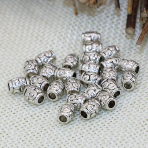 7 shape elegant 30pcs Tibet silver-color gold-color spacer beads barrel flower round butterfly accessories jewelry finding B2533