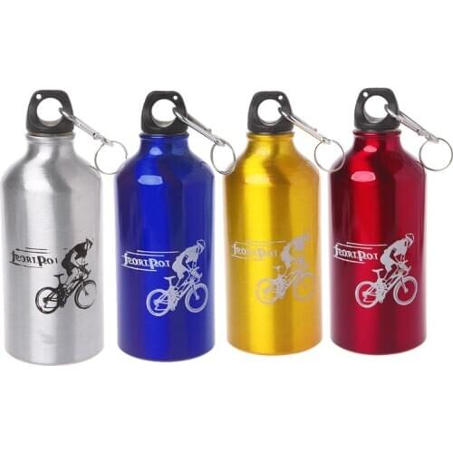 500ml Water Bottle Aluminum Alloy Outdoor Sports Cycling Ultralight With Buckle