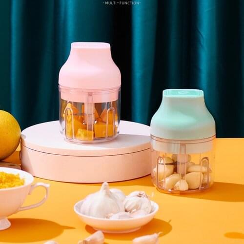 Electric Garlic Masher Mini Wireless Complementary Food Pounding Garlic Cooking Machine Food Seasoning Grinder Kitchen Tool