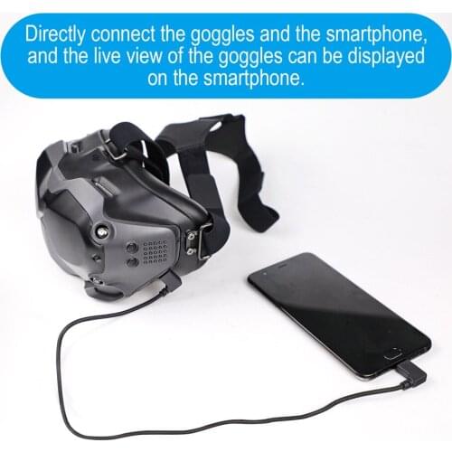Type-C Data Micro-USB Cable Phone Tablet Adapter Cable Line for DJI FPV Flight Glasses V2 Accessories
