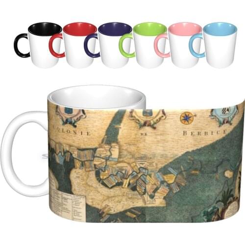 Map Of Guyana 1725 Ceramic Mugs Coffee Cups Milk Tea Mug Map Of Guyana Vintage Map Of Guyana Antique Map Of Guyana Guyana