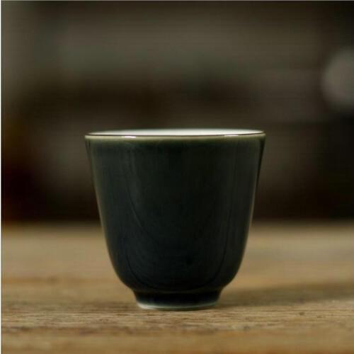 "KingTeaMall" "Gu Lan You" (Ancient Blue Glaze) Porcelain, Tea Cup, 2 Variations, 55cc, Teacup Teawares, Teasets, Gifts