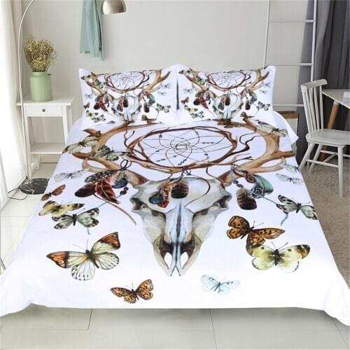 Cow Bedding Set bed linen set Twin Full Queen King Double Size Horse Bohemia Elephant Pillow Cases soft and comfortable