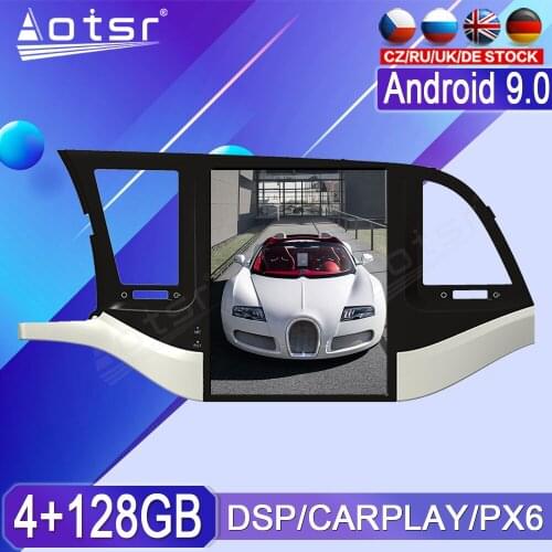 4+128G For Hyundai Elantra Android Radio tape recorder 2016-2018 Car Multimedia Player Stereo head unit PX6 Tesla Audio GPS Navi