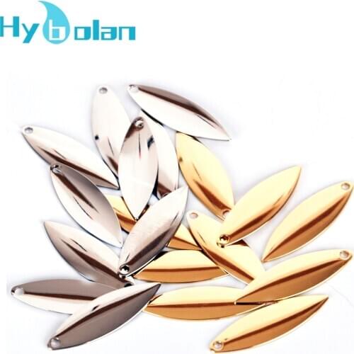 10pcs Metal Willow Spinner Blades Smooth Fish,DIY Spinner Bait Hard bait Accessories ,Tackle Craft Fishing Spinner Blades tool