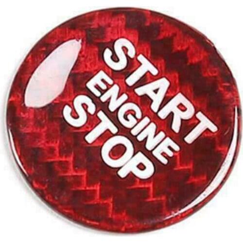 Range Rover Button Cover Start Stop Car Carbon Fiber Discovery Interior