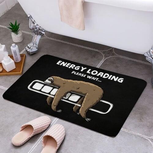 Energy loading 3D Print Doormats Rectangle Non-Slip DoorMat Bedroom Kitchen Entrance Print Door rugs Dropshipping