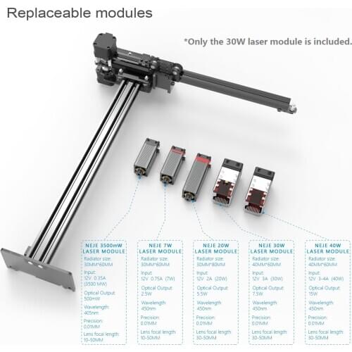NEJE Master 2 Plus Laser Engraver Machine Laser Cutter CNC Router with 30W Focusable Laser Head Off-line App Control wood router