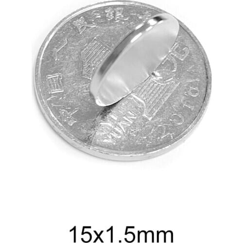 20/30/50/100/200PCS 15x1.5 Small Round Magnet 15mmx1.5mm Neodymium Magnets 15x1.5mm Permanent Strong Powerful Magnet 15*1.5