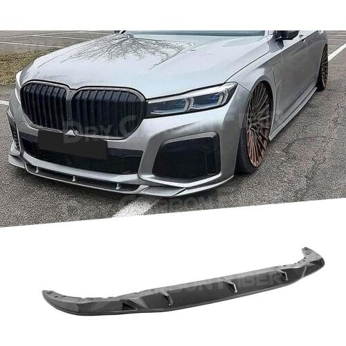 Carbon Fiber/FRP Unpainted Front Bumper Lip Spoiler for BMW 7 Series G11 G12 730 740 750 760 M-Tech Sport 2019-2022 Car Styling