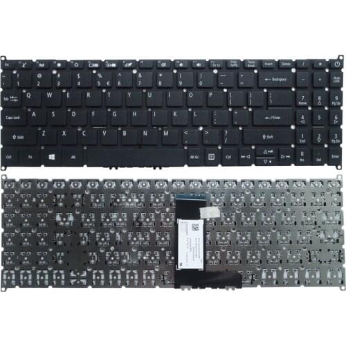 New Laptop US Keyboard for Acer Swift 3 SF315-51 SF315-51G N17P4 Laptop Keyboard No Frame Black