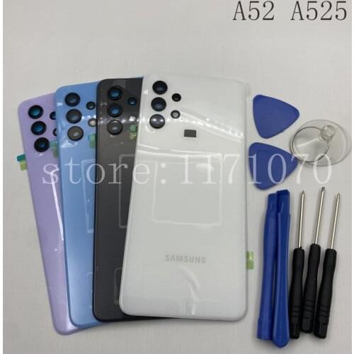 New Original Samsung Galaxy A52 A525 5G Battery Back Cover Door Rear Housing Case Repair Parts For Samsung A52 Back housing