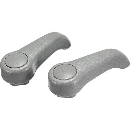Great Performance 2x Seat Adjuster Handle Adjust For Clio MK2 Grey