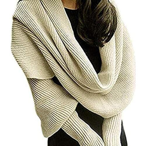 Hot Plus Size Dress Apparel Autumn Winter Sexy V Neck Off Shoulder Long Sleeve Fall Knitted Sweater Warm Pullover Top Lady Shawl