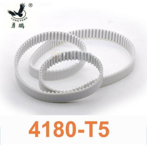 2pc T5 Belt 4180 T5 timing belt teeth 836 width 25mm length 4180mm white Polyurethane with steel core closed-loop belt 4180-T5