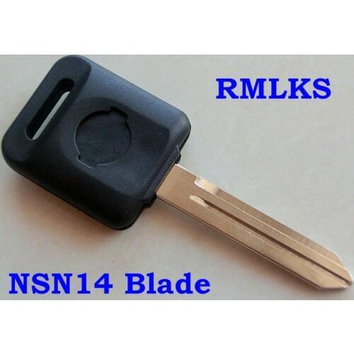 RMLKS New Transponder Key Shell Fit For Nissan Qashqai Tiida NSN14 Blade Car Key Case Car Key Shell