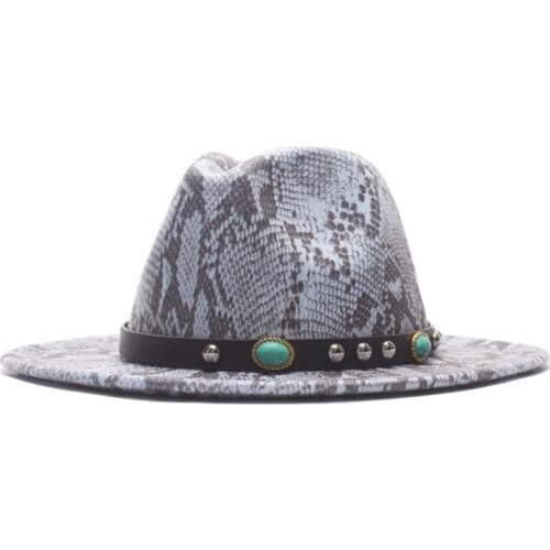 Women Men Wool Vintage Gangster Trilby Felt Fedora Hat Wide Brim Leopard Belt Gentleman Elegant Lady Winter Autumn Jazz Cap
