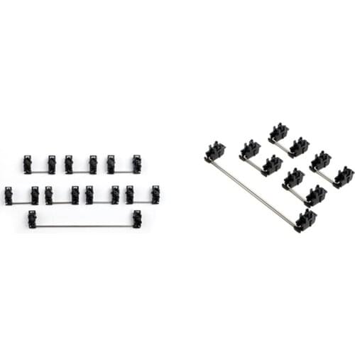 Steel Plate Satellite Shaft for Mechanical Keyboard Cherry MX Axis Switch Black Mounted 6.25U 2U Stabilizers