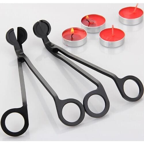 Stainless Steel Candle Trimmer Oil Lamp Trim Scissor Cutter Clipper Tool candle scissors Wicks Holder Home Decoration