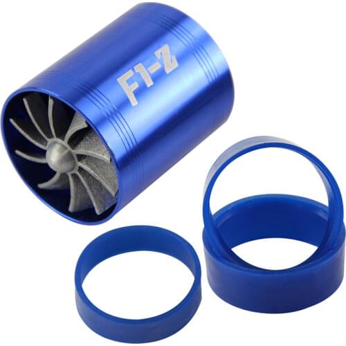 Universal Fit Turbo Fan Air Intake Fuel Saver Double Fan TURBONATOR GOLD