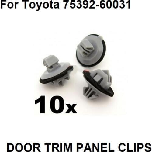 10x For Toyota For Land Cruiser Prado & GX470 Exterior Side Moulding Clips- 75392-60031