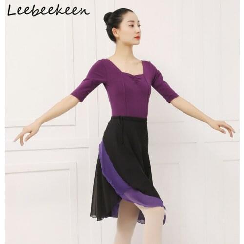 Colors Matching Dance Skirt For Women Adult Chiffon Professional Ballet Tutu Ballet Dance Dress Long Wrap Apron Practice Costume