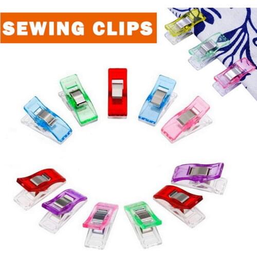 10pcs Multi Color Plastic Clips Fabric Clamps Patchwork Sewing Craft Quilt Binding DIY Home Handmade Accessories Sewing Tools