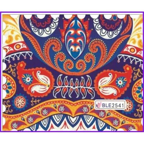 1X Nail Art Sticker WATER TRANSFER DECAL FLOWER WHEEL FAN LACE Impressionist VINTAGE BLE2541-2546